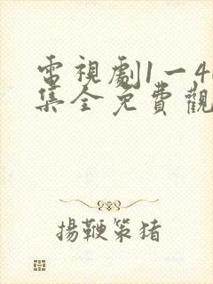 电视剧1一40集全免费观看