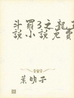 斗罗3之龙王传说小说免费阅读