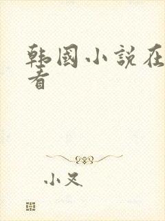 韩国小说在哪里看