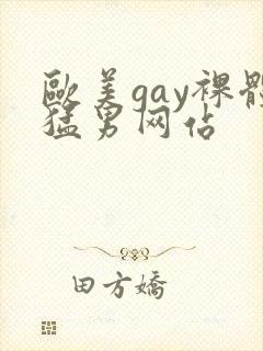 欧美gay裸体猛男网站封面