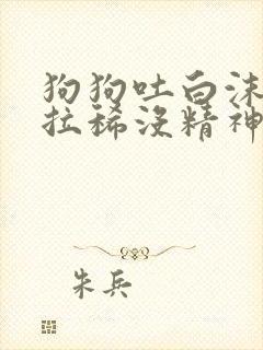 狗狗吐白沫粘液拉稀没精神