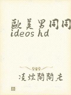 欧美男同同性videos hd