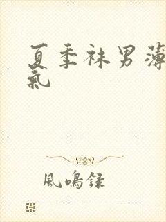 夏季袜男薄款透气