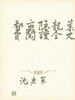 都市隐龙叶辰免费阅读全文无广告