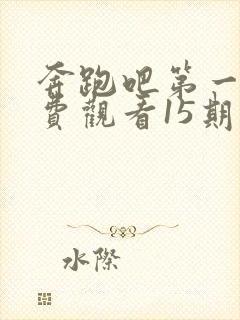 奔跑吧第一季免费观看15期完整版