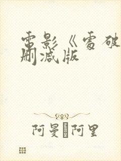 电影《处破》未删减版