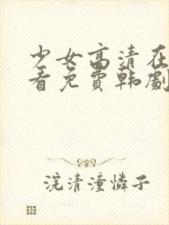 少女高清在线观看免费韩剧封面