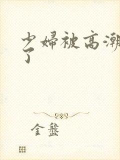 少妇被高潮内射了封面