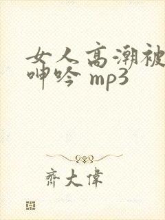 女人高潮被爽到呻吟 mp3