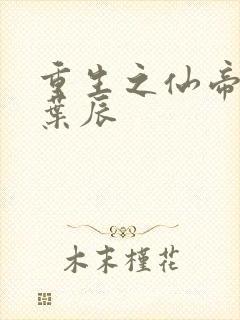 重生之仙帝归来叶辰