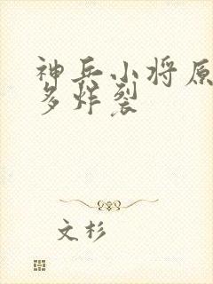 神兵小将原著有多炸裂