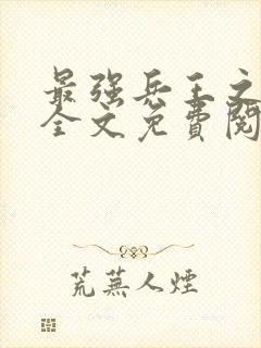 最强兵王之罗铮全文免费阅读