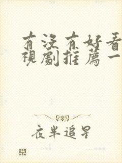 有没有好看的电视剧推荐一下