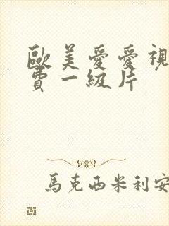 欧美爱爱视频免费一级片封面