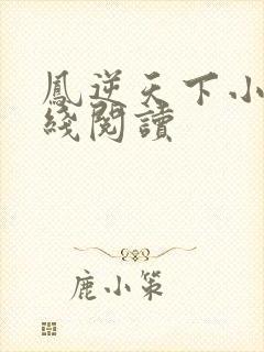凤逆天下小说在线阅读