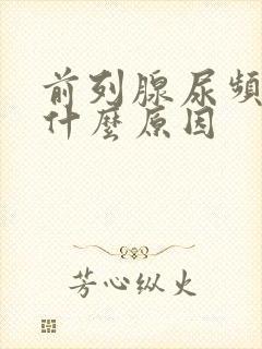 前列腺尿频繁是什么原因