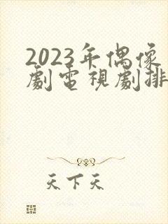 2023年偶像剧电视剧排行榜