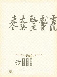 老大韩剧电视剧全集免费观看