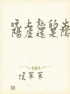 晚上热的出汗是阳虚还是阴虚