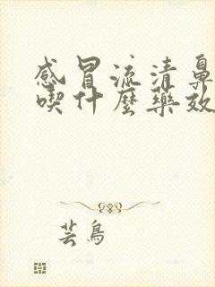 感冒流清鼻涕多吃什么药效果好呢