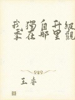 我独自升级第二季在哪里观看