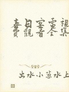 春日宴电视剧免费观看全集完整版