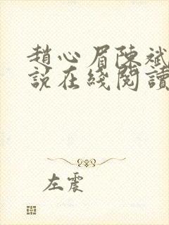 赵心眉陈斌的小说在线阅读