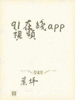 91在线app视频