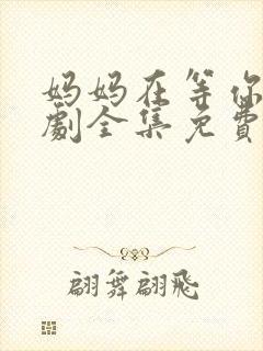 妈妈在等你电视剧全集免费播放