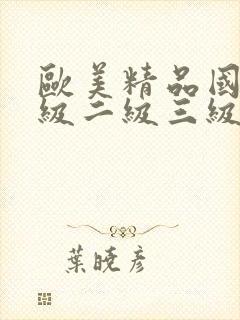 欧美精品国产一级二级三级