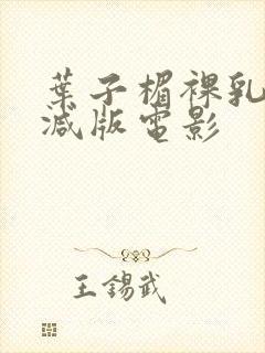 叶子楣裸乳无删减版电影封面