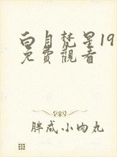 白月梵星19集免费观看