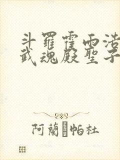 斗罗霍雨浩成为武魂殿圣子