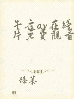 午夜av在线毛片免费观看