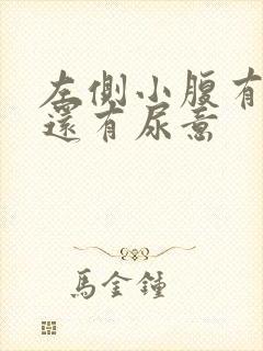 左侧小腹有点胀还有尿意