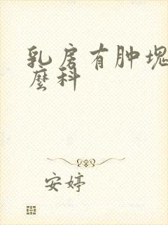 乳房有肿块挂什么科封面