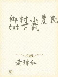 乡村小农民全本txt下载