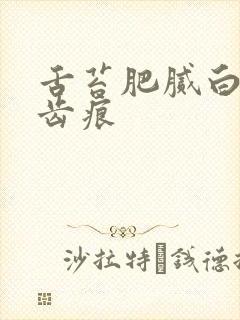 舌苔肥腻白厚有齿痕