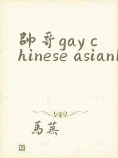 帅哥gay chinese asian18封面