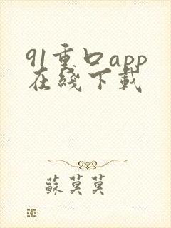 91重口app在线下载