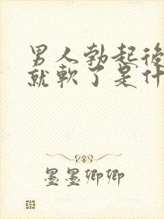 男人勃起后很快就软了是什么原因