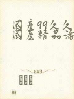 国产99久久久国产精品潘封面