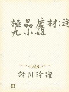 极品废材:逆天九小姐封面