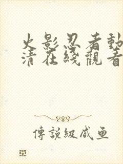 火影忍者动画高清在线观看