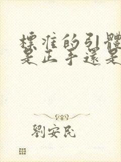 标准的引体向上是正手还是反手