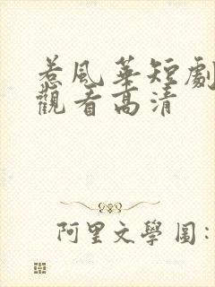 惹风华短剧免费观看高清