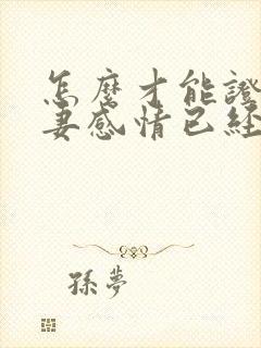 怎么才能证明夫妻感情已经破裂