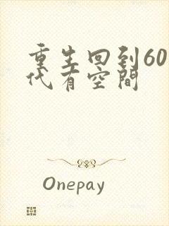 重生回到60年代有空间