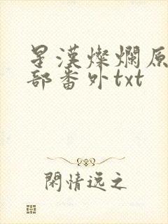 星汉灿烂原著全部番外txt