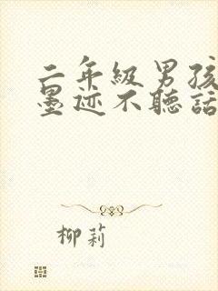 二年级男孩叛逆墨迹不听话怎么办封面